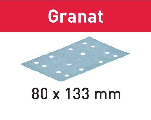 Schleifstreifen STF 80x133 P80 GR/10 Granat
